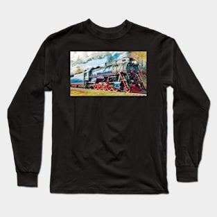 Trans-Siberian Steam Train Long Sleeve T-Shirt